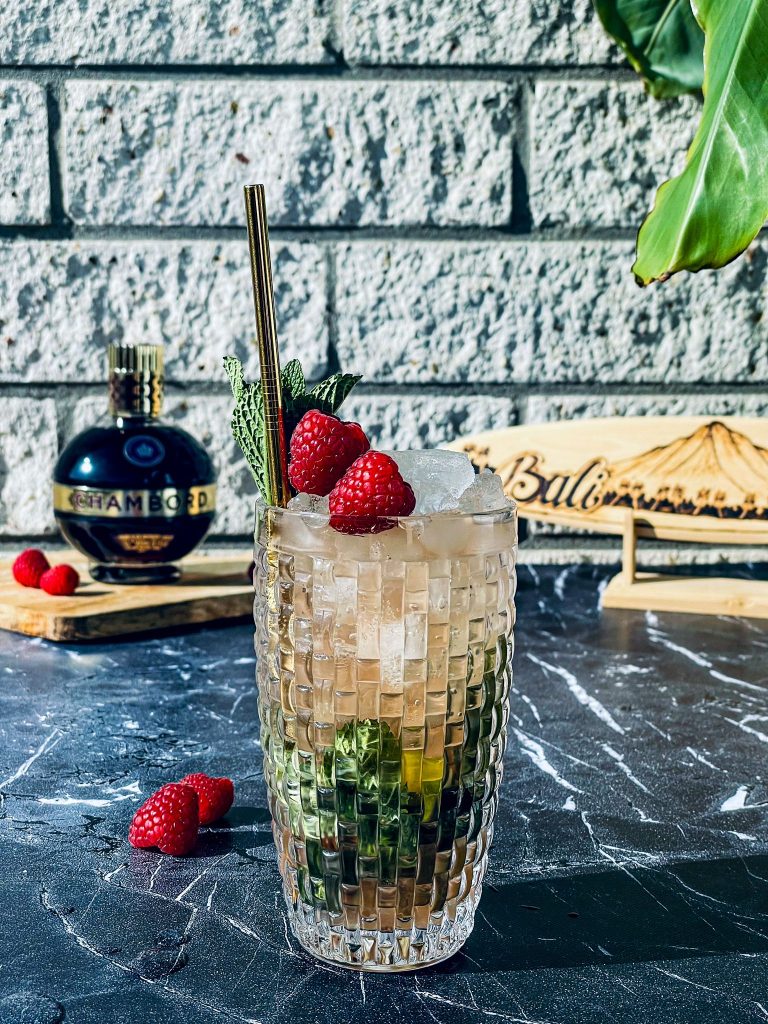 Raspberry Mojito with a twist